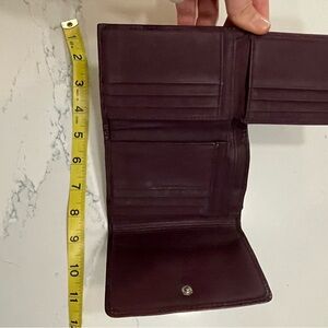 Fossil Dark Purple Leather Wallet